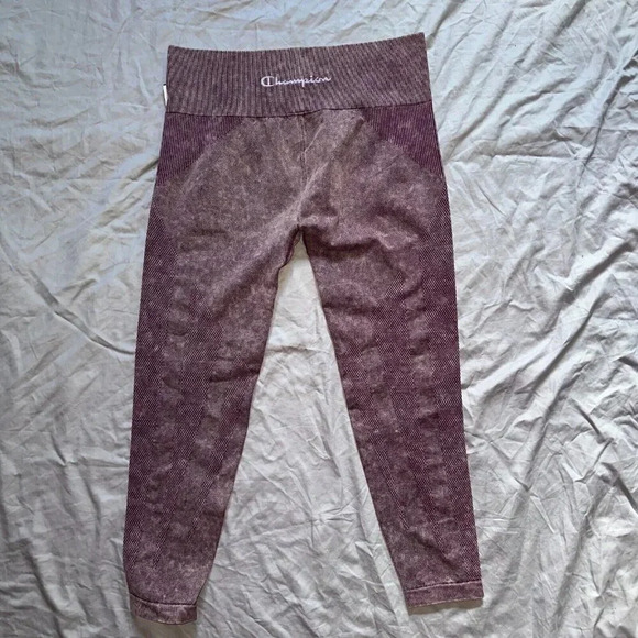 NWT Champion Made Dark Berry Purple Moisture Wicking Athletic Leggings Sz 2X - Picture 2 of 6